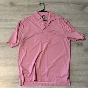 FootJoy Men's Polo Shirt in Soft Pink